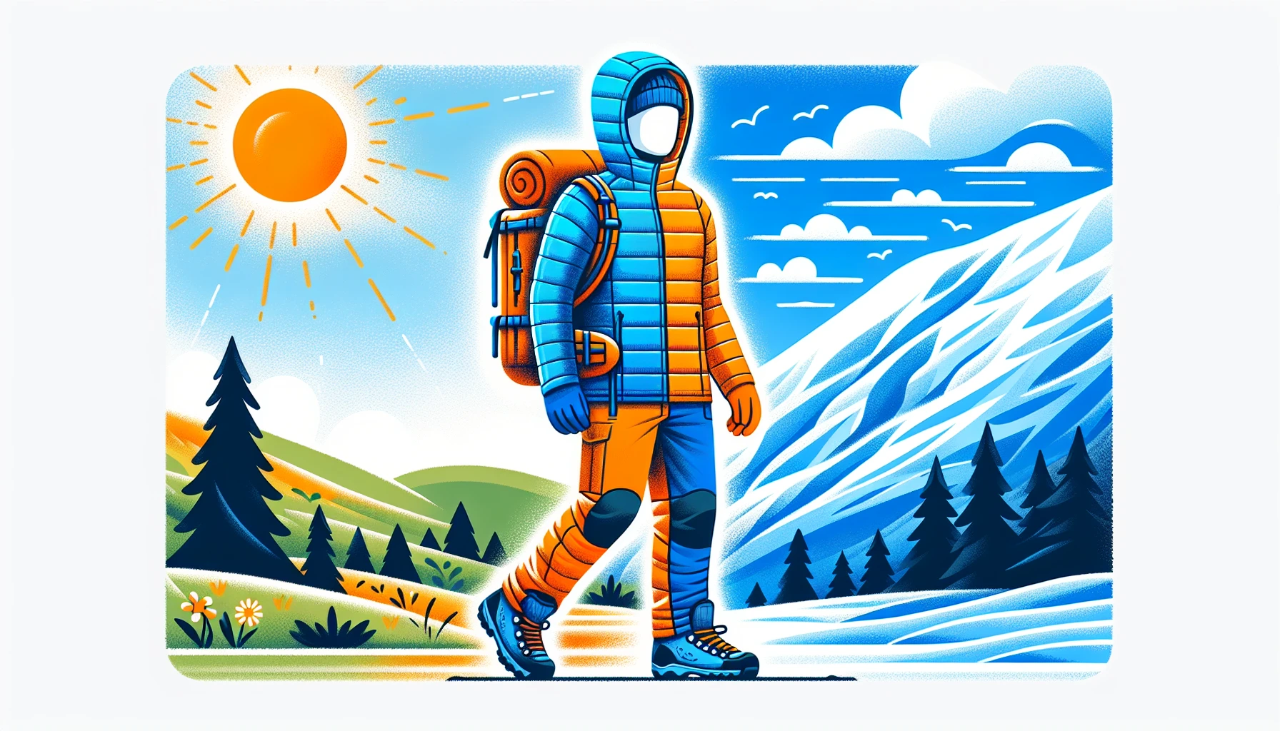 Layering clothing system for camping checklist