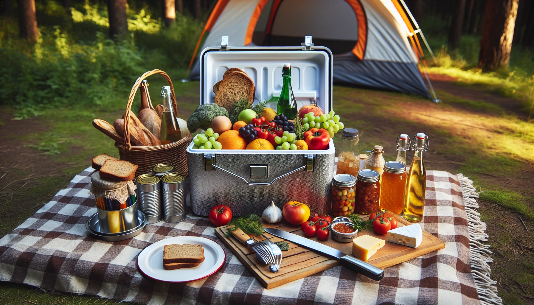 Meal planning and food preparation for camping checklist