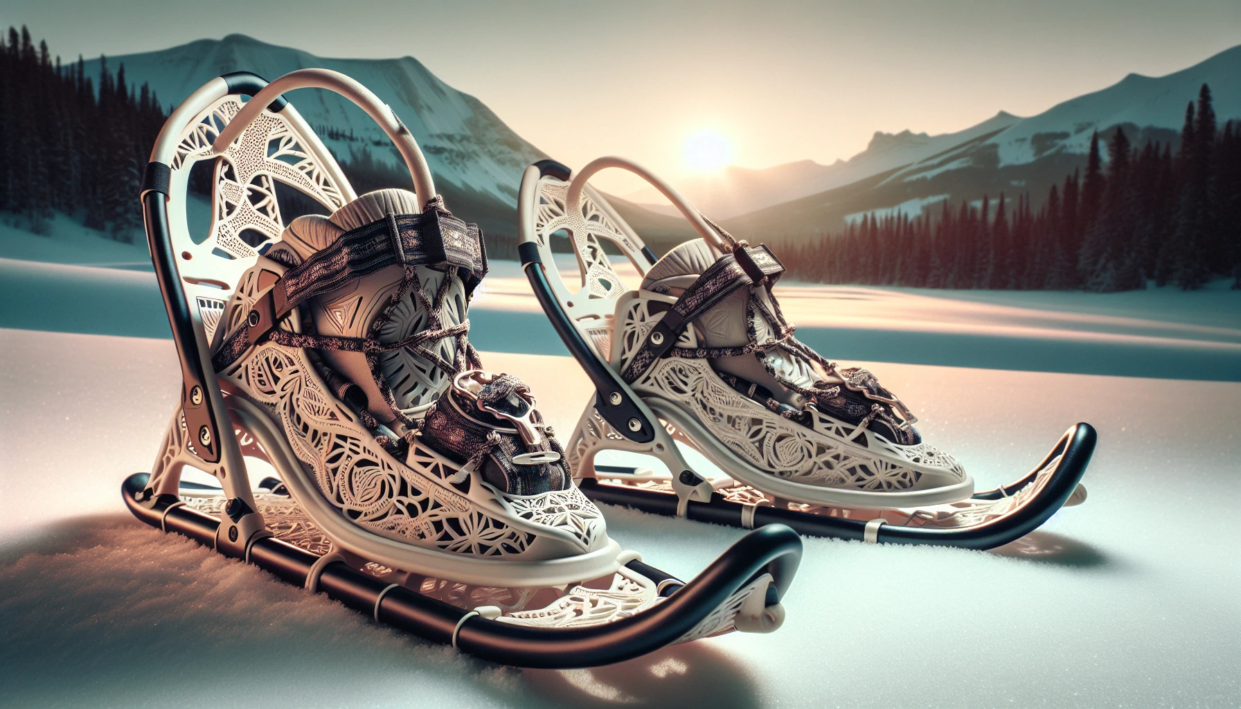 Women's snowshoes tailored for comfort