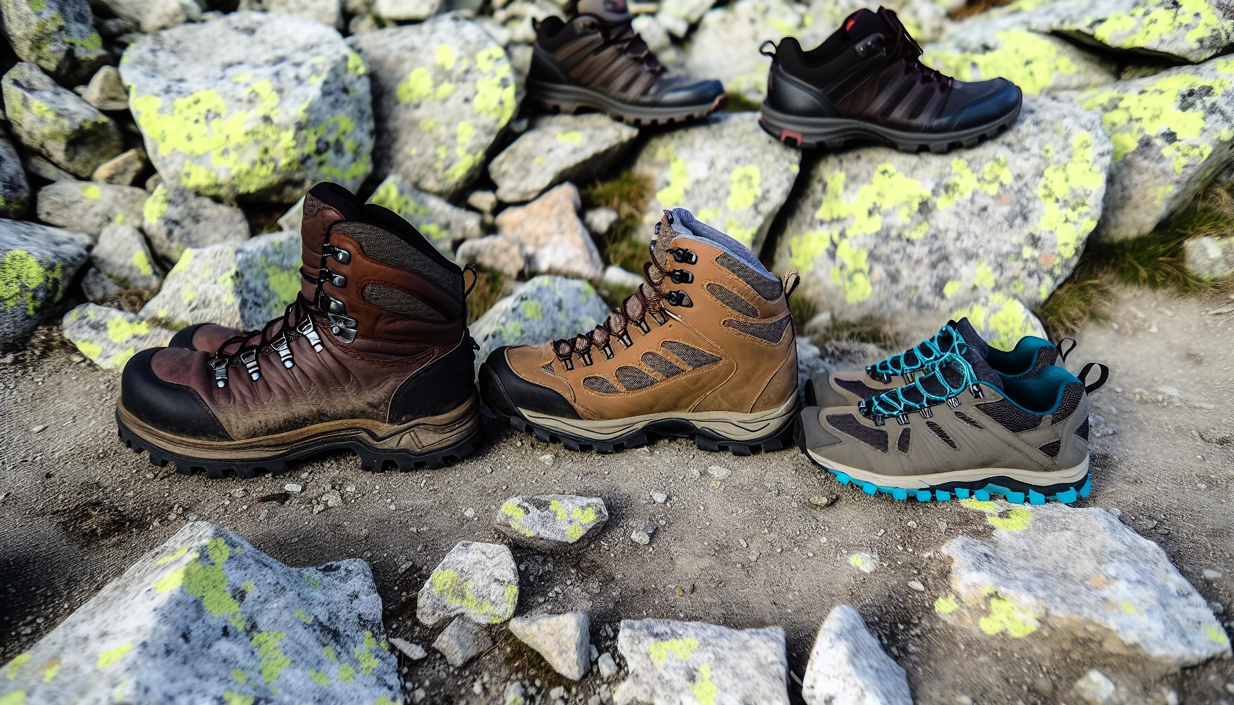 Hiking boots and shoes comparison