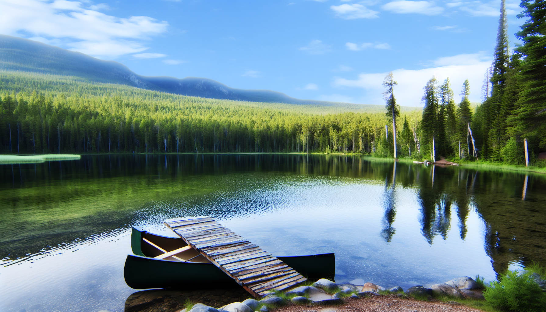 Honeymoon Lake Campground canoe launch