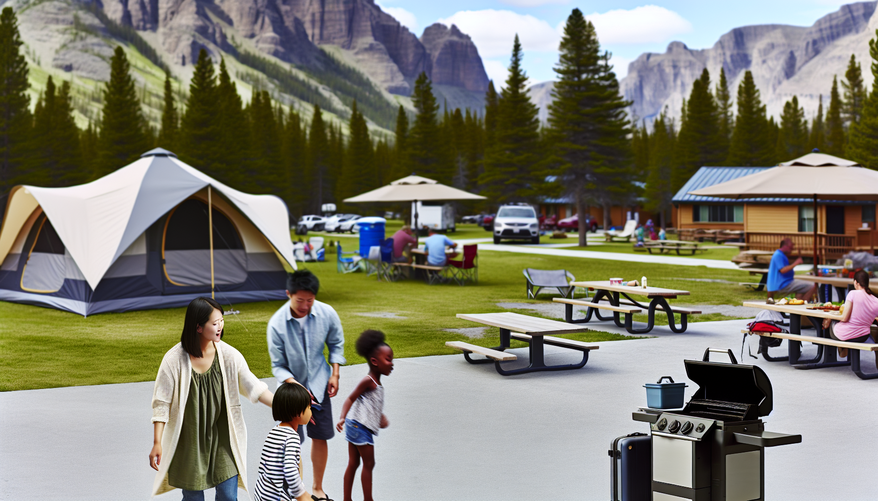 Whistlers Campground in Jasper National Park