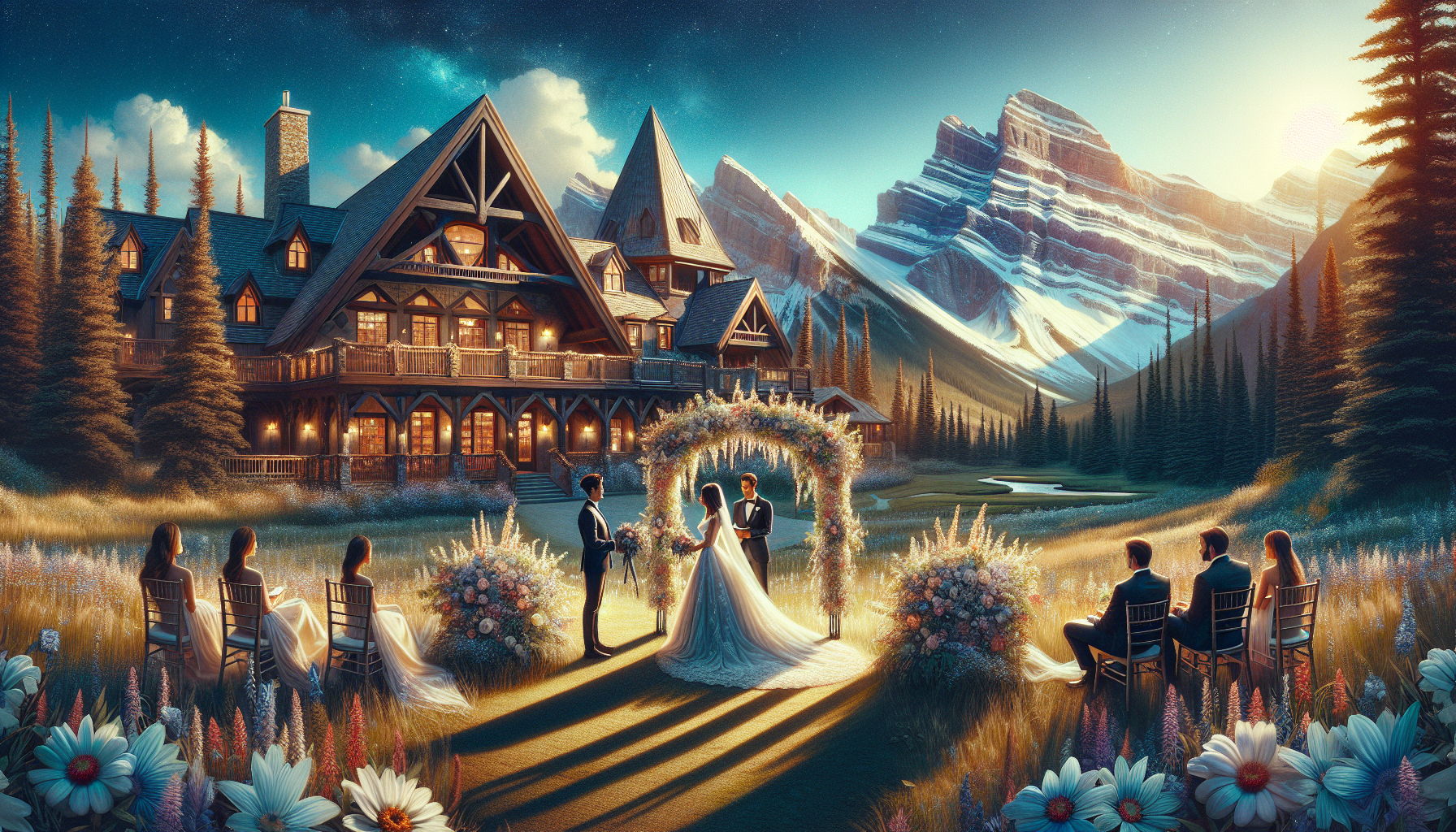 Dream wedding venue at Mount Engadine Lodge