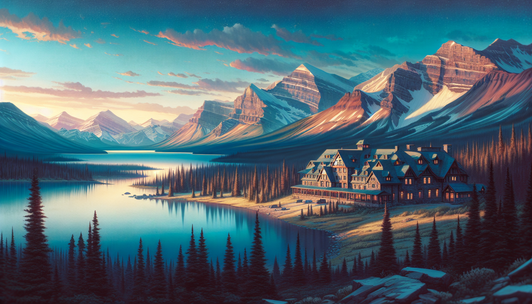 Breathtaking mountain views at Mount Engadine Lodge